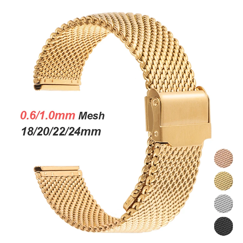 Mesh Strap Metal - Tali jala Milan 0.6mm 1.0mm, untuk