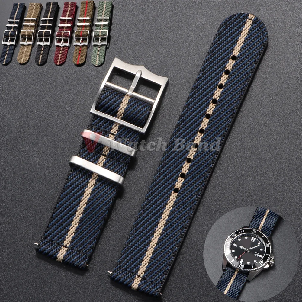 Nato Strap Nylon - Tali nilon 20 22mm Untuk Tudor