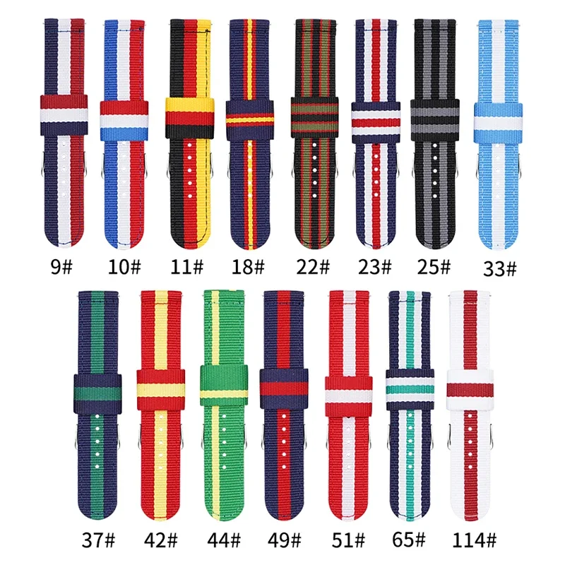 Nato Strap Nylon - Tali nilon tenun 20mm 22mm untuk