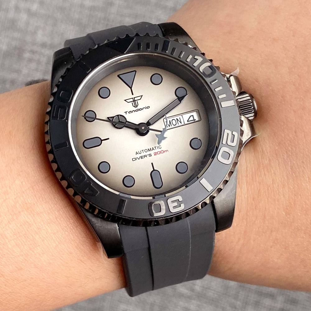 Rubber Strap Diver - Tandorio gelang karet tampilan tanggal pria,