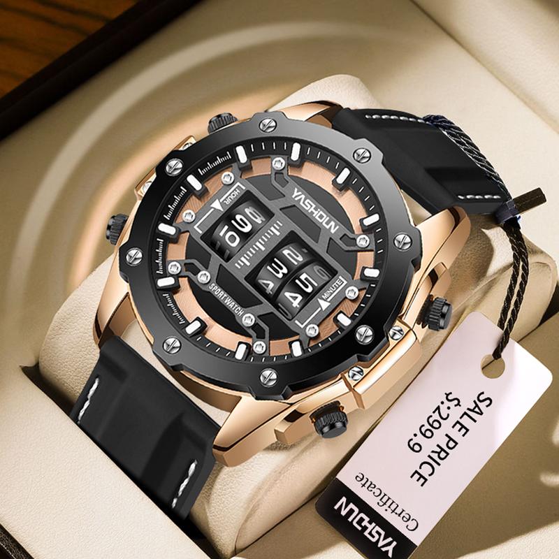 Jam Tangan Kreatif Jam Tangan  - Leather Watch Band Men ulasan dan harga