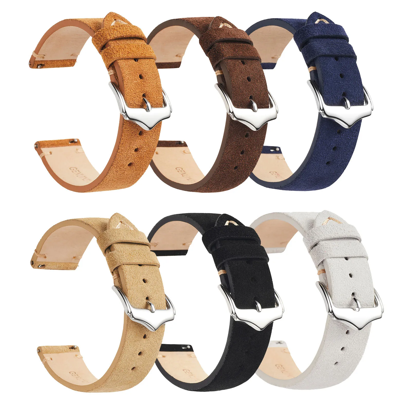 Tali jam tangan kulit Pria Wan - Suede Strap Watch ulasan dan harga