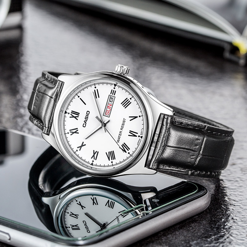 Jam Tangan Analog Pria Casio M - Leather Watch Band Men ulasan dan harga
