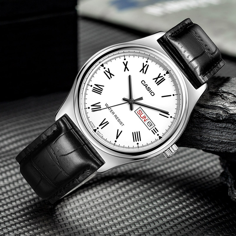 Jam Tangan Analog Pria Casio M - Leather Watch Band Men ulasan dan harga