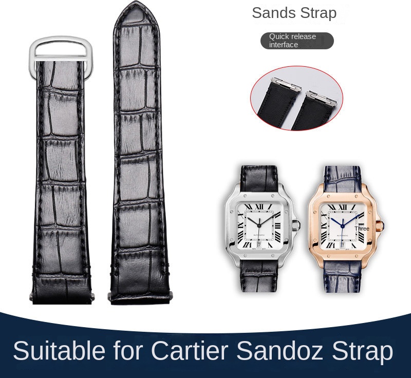 Tali Jam Tangan Kulit Sapi 21M - Cartier Watch Santos ulasan dan harga