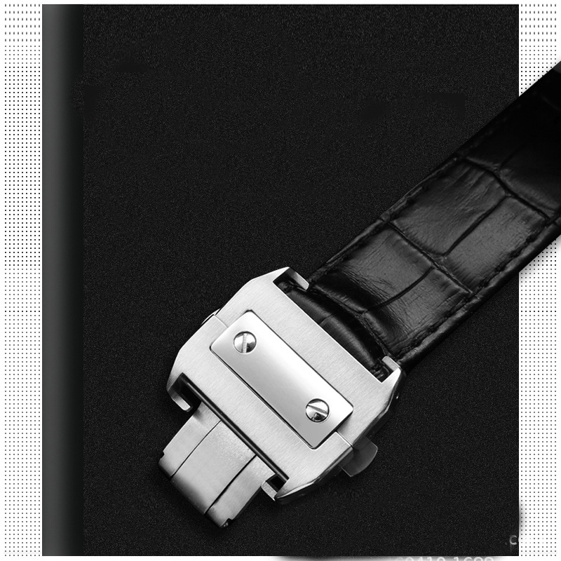 Tali Jam Tangan Kulit Asli Kua - Cartier Watch Santos ulasan dan harga