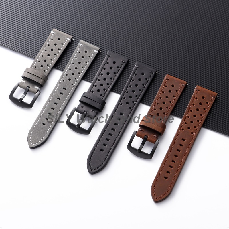 Untuk Seiko untuk Omega Tali J - Leather Watch Band Men ulasan dan harga
